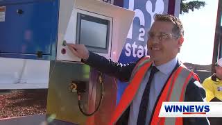 WIN News Illawarra  H2 Station Launch [upl. by Adnana840]