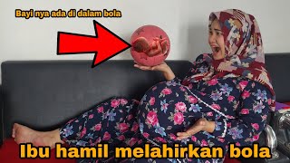 DRAMA LUCU IBU HAMILMAMAH LENNY KAGET MELAHIRKANGARAGARA MAIN BOLA BIKIN NGAKAK drama hamil [upl. by Aslin]