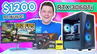 Best 1200 Gaming PC Build 2023 Full Build Guide  ft RTX 3060Ti [upl. by Ardnikal]