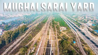 Indias Largest Railway Yard Drone View quotThe DDU Mughalsarai Marshalling Yardquot [upl. by Relyhs]