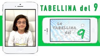 La tabellina del 9  tabellina del NOVE  canzoni per bambini  Sofia Del Baldo [upl. by Sanoj]