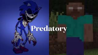 Sonicexe vs Herobrine minecraft herobrinedigitalcircus zakiexdgaming shorts vs fypシ sonic [upl. by Ikin]