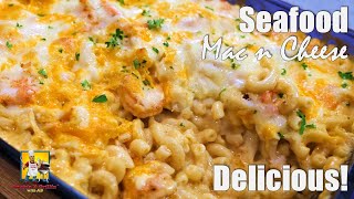 Seafood Mac n Cheese Recipe  Side Dishes [upl. by Nimref]