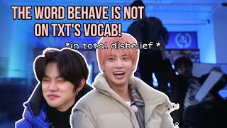 THE WORD BEHAVE IS NOT ON TXTs VOCABULARY [upl. by Shel644]