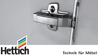 Sensys das Designscharnier mit integrierter Dämpfung Silent System von Hettich [upl. by Letram]