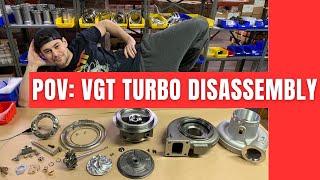 Breaking down a Holset Style VGT Turbo for Cummins ISX  HE500VG [upl. by Malcom]