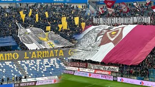 Derby del Secchia  Grande coreografia del Ultras Modena e Ultras Reggiana 01052024  Serie B [upl. by Clougher887]