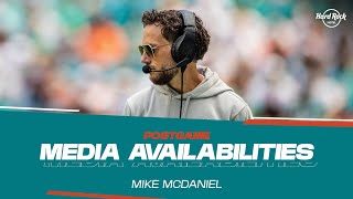 Coach Mike McDaniel meets with the media after JAXvsMIA  Miami Dolphins [upl. by Yarled]