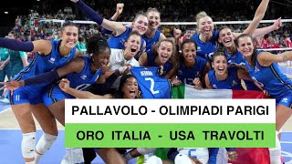 Pallavolo  Olimpiadi Parigi L’Italia vince loro nel volley femminile USA travolti [upl. by Ocker]