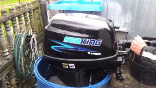 2012 Seaking 99 hp outboard motor 4stroke  4SUW [upl. by Dabbs214]