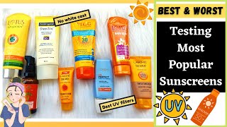 Best Sunscreen for your skin type  Testing Most Popular Sunscreens  No White Cast sunscreen [upl. by Trude]