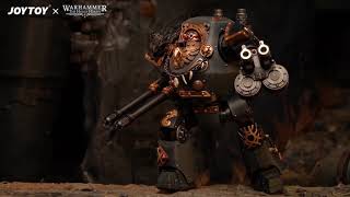 JOYTOY 118 Warhammer The Horus Heresy Space Wolves Contemptor Dreadnought with Gravis Bolt Cannon [upl. by Kilby]