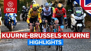 Dominant Team Performance On The Cobbles  KuurneBrusselKuurne 2023 Highlights [upl. by Juanita]