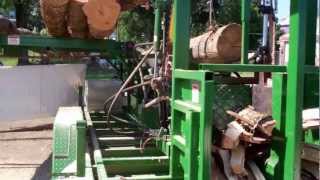 Firewood Processor Woodbine Pro 20Chainsaw from CRD Metalworks at the Three County Fair MA 2012 [upl. by Hamann147]