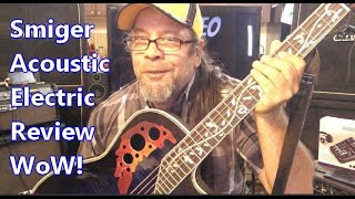 Smiger Guitar Ovataion style M4160 acousticelectric review [upl. by Edgerton]