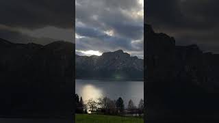 a short view of Mondsee Austria salzburg walking 4kvideo mondsee mountains lake nature [upl. by Enirehtac804]