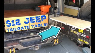 Goose Gear  Tailgate Table Installation for all Jeep JL Wranglers [upl. by Ajani]