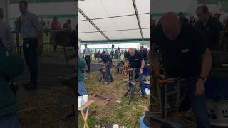 Horseshoe Competition  Wolsingham Show farming horseshoeing blacksmith [upl. by Nnael]