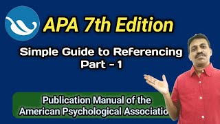 APA 7th Edition Simple Guide to Referencing Part1 I In Telugu [upl. by Aernda90]