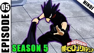 My Hero Academia Season 5 Episode 5 Explained in Hindi  tokoyami new move [upl. by Dnesnwot]