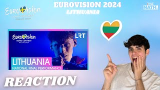 🇱🇹REACTION  Silvester Belt  Luktelk Lithuania Eurovision 2024 [upl. by Hesther998]