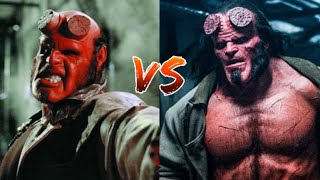 Hellboy Ron Perlman vs Hellboy David Harbour [upl. by Ellevehs528]