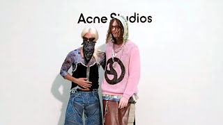 bladee amp ecco2k at Acne Studios SS24 show [upl. by Finley]