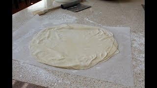 Homemade FIlo or Phyllo Dough  How to Make a Phyllo Dough Recipe from Scratch [upl. by Elakram339]