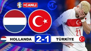 Hollanda 21 Türkiye  Euro 2024 Çeyrek Final Maçı Canlı Yayını  Teşekkürler Çocuklar [upl. by Assanav]