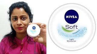 Nivea Soft Cream Review in Hindi  Price Uses and How to Use [upl. by Otrebile]