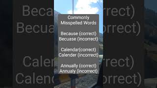 Commonly Misspelled Words in English learnenglish englishvocabulary misspelledwords [upl. by Doownyl446]