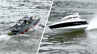 RC Power Boat Gasoline amp queen Boat 5S  132 RC British Vosper Torpedo Boat Perkasa 어뢰정 [upl. by Katzir37]