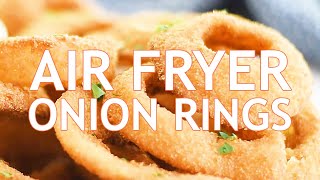 Crispy Air Fryer Frozen Onion Rings  Quick amp Easy Snack [upl. by Olivette]