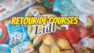 Vlog  retour de courses Lidl avec les prix courses dappoint amp menu de la semaine [upl. by Mcclain]