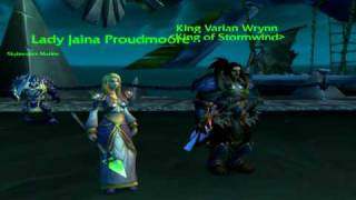 Death of Saurfang  World of Warcraft  King Varian Wrynn and Jaina Proudmoore at Icecrown Citadel [upl. by Yggam]