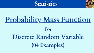 22 Probability Mass function  Discrete Random variable probabilitydistribution statistics [upl. by Bijan]