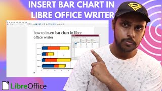 How to insert bar chart in libre office writer  insert bar chart libreoffice writer [upl. by Ellsworth]