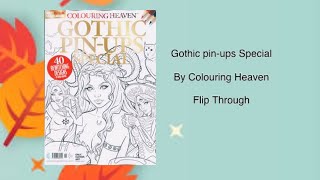 Gothic pinups special by colouring heaven  Flip Through [upl. by Aroc150]