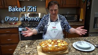 Italian Grandma Makes Baked ZitiRigatoni Pasta al Forno [upl. by Nilved]