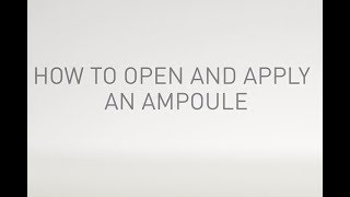 Skincare  How to open and apply an ampoule [upl. by Cr]