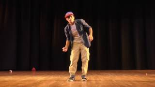 HIP HOP solo performance by Vivek Choudhary at Annual Day 2017GCET Jammu [upl. by Lauro]