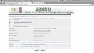 Video tutorial domanda on line borsa di studio ADiSU Umbria aa 201112 [upl. by Leland]