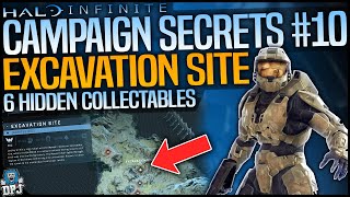 Halo Infinite EXCAVATION SITE  YOU NEED THESE 6 SECRET ITEMS  COLLECTABLES  Complete Guide [upl. by Batty599]