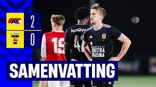 Opnieuw puntloos 😣  Samenvatting Jong AZ  SC Cambuur 20 📺 [upl. by Zenas]