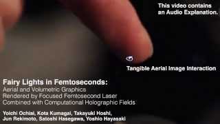 Fairy Lights in Femtoseconds Tangible Holographic Plasma SIGGRAPH [upl. by Emmalyn]