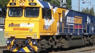 railwaystation PN013 with a southbound cruises past Strathpine station on Tuesday 10☆09☆2024 qld [upl. by Pomona]