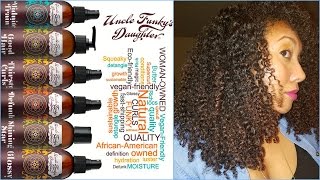 Uncle Funkys Daughter Spotlight Full Product Line Review  Ashkins Curls UNCLEFUNKYSDAUGHTER [upl. by Rosinski]