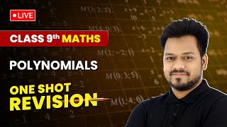 Polynomials  One Shot Revision  Class 9 Maths Chapter 2  Live [upl. by Alvord905]