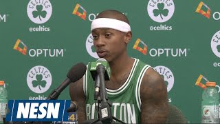 Isaiah Thomas Confident Celtics Can Compete With Any Team In NBA [upl. by Kraska637]