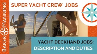 How To Work on a Yacht as a Deckhand [upl. by Enella]